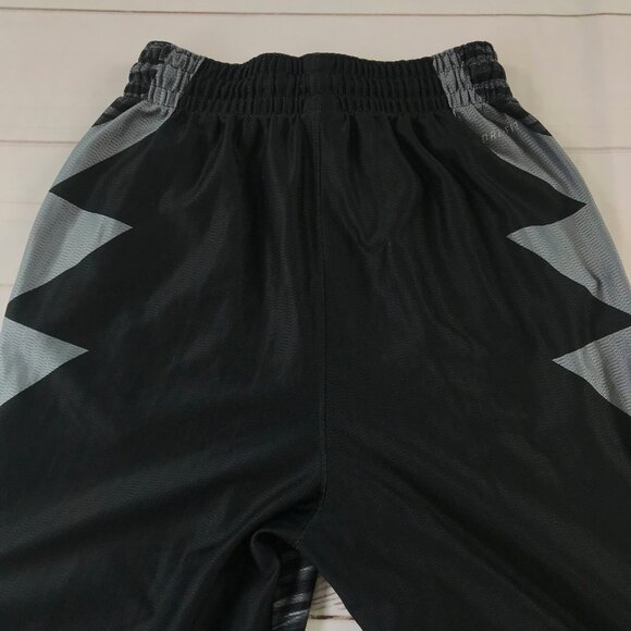 Nike Dri Fit Men Small Black Gray Space Dye Active Training Shorts - Picture 4 of 14